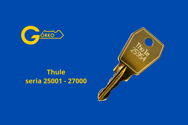 Dorabianie kluczy do boksów dachowych Thule seria 25001 - 27000