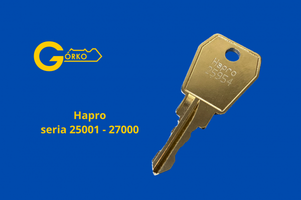 Dorabianie kluczy do boksów dachowych Hapro seria 25001 - 27000
