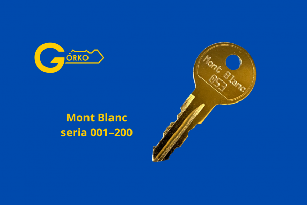 Dorabianie kluczy do relingów i boksów dachowych Mont Blanc seria 001–200