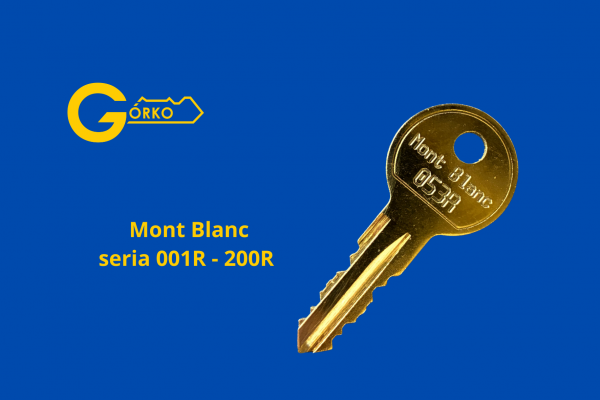 Dorabianie kluczy do relingów i bagażników dachowych Mont Blanc seria 001R-200R