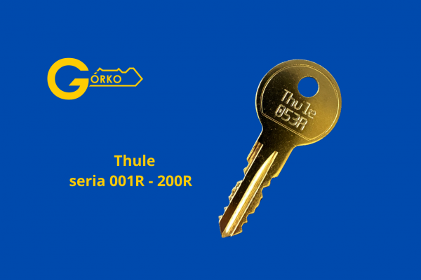 Dorabianie kluczy do relingów i bagażników dachowych Thule seria 001R - 200R