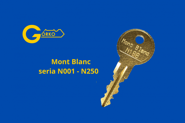 Dorabianie kluczy do relingów i bagażników dachowych Mont Blanc seria N001-N250