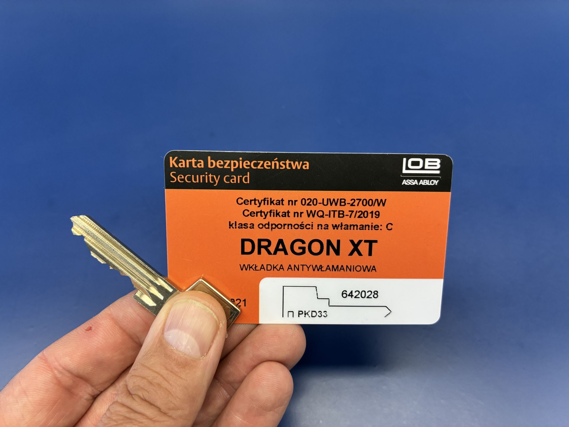 Czy można dorobić klucz firmy LOB Dragon i Dragon XT na podstawie karty kodowej?
