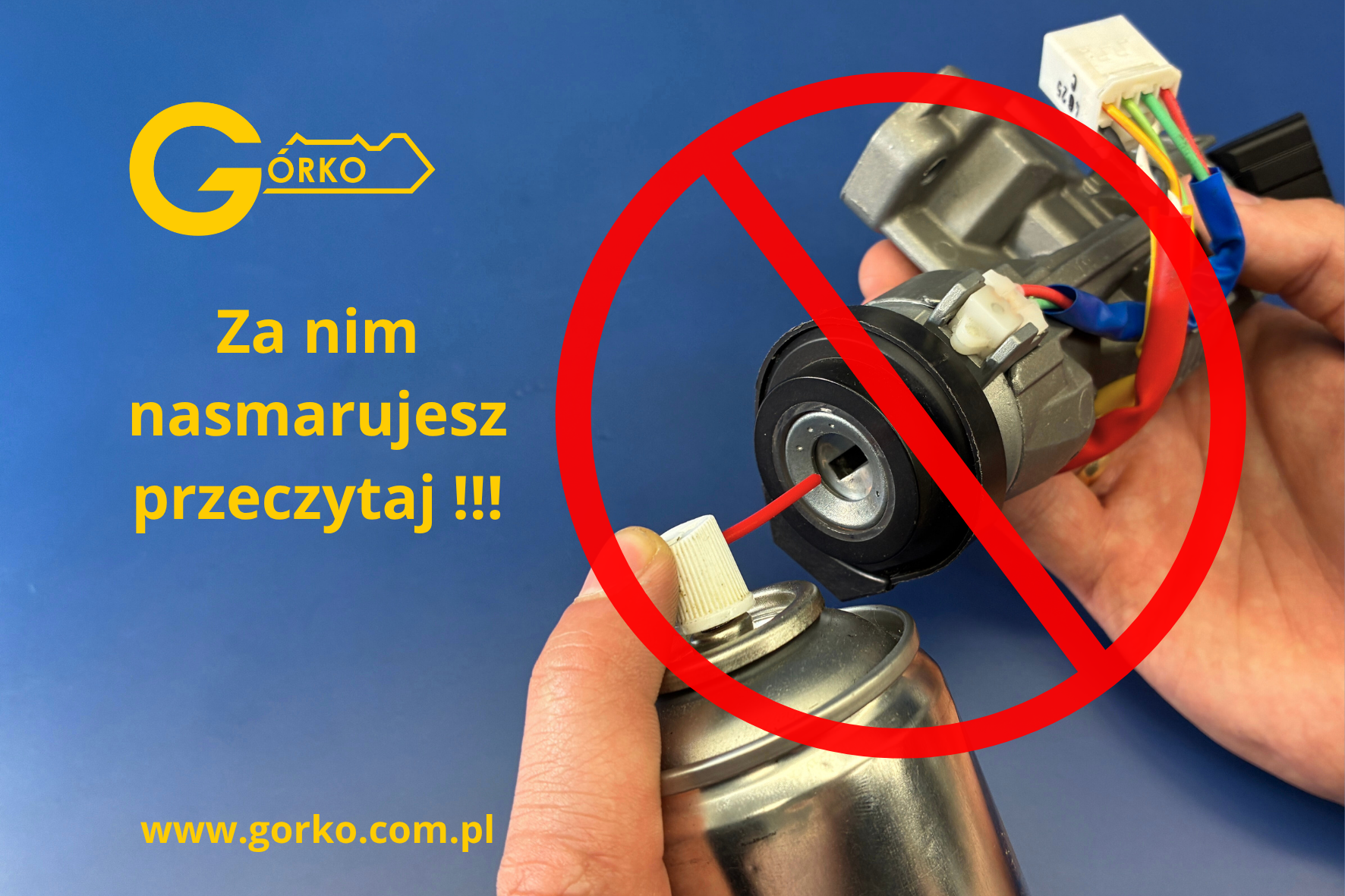 Dlaczego nie wolno smarować stacyjki samochodowej i motocyklowej preparatami typu WD-40?