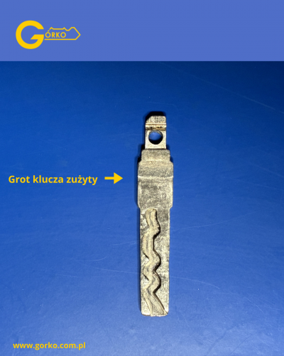 ZUŻYTY GROT KLUCZA