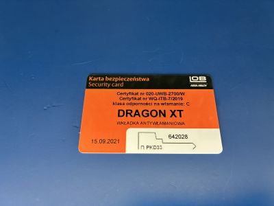 Dorobienie klucza firmy LOB Dragon na podstawie karty kodowej