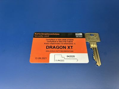 Dorobienie klucza firmy LOB Dragon na podstawie karty kodowej