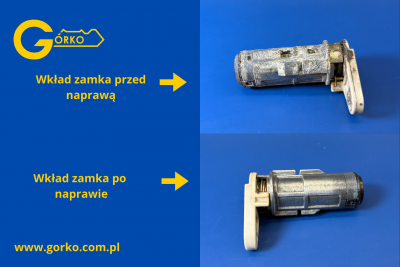 NAPRAWA WKŁADU ZAMKA DACIA DOKKER