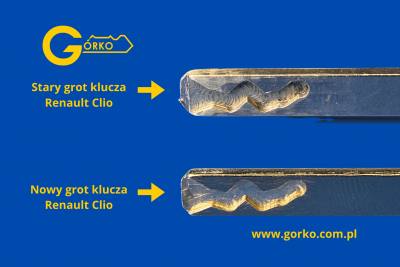 STARY I NOWY GROT KLUCZA RENAULT