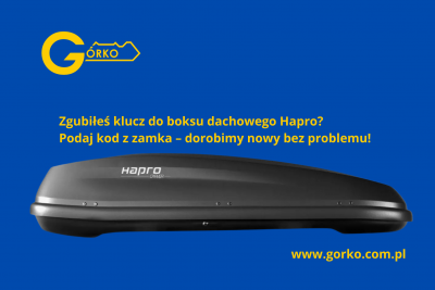 Jak dorobić zgubiony klucz do koksu Hapro?