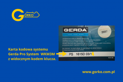 Jak dorobić klucz Gerda PRO System WKM3M?