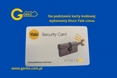 Jak dorobić klucz Yale Linus?