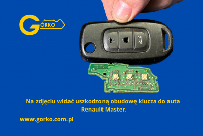 Jak naprawiamy klucze Renault Master IV – docinanie grotu, wymiana obudowy i serwis elektroniki