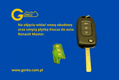 Jak naprawiamy klucze Renault Master IV – docinanie grotu, wymiana obudowy i serwis elektroniki