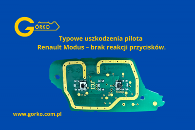 Uszkodzone przyciski pilota Renault Modus