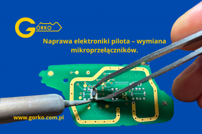 Wymiana mikroprzełączników w pilocie Renault Modus