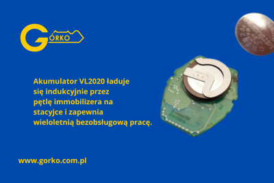 Wymieniony akumulator klucza BMW E46 podczas naprawy