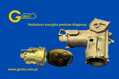 Ford Fiesta MK7 wyjęty wkład stacyjki