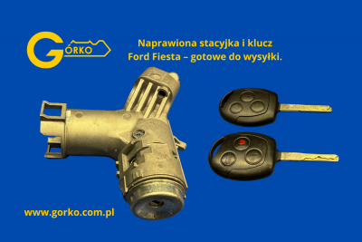 Naprawiony klucz i stacyjka Ford Fiesta MK7