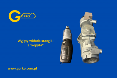 Wyjęty bębenek wkładu stacyjki Ford Galaxy II 