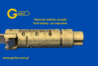 Bębenek wkładu stacyjki Ford Galaxy II po regeneracji