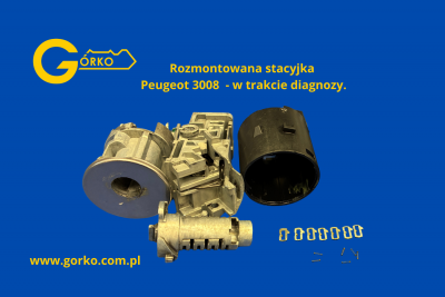 Peugeot 3008 2014 – uszkodzona stacyjka