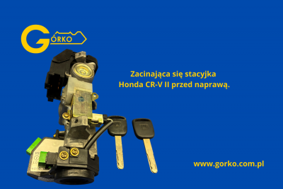 Zużyte klucze oraz uszkodzona stacyjka Honda CR-V II