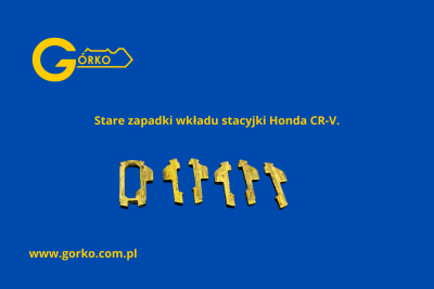 Zużyte zapadki wkładu stacyjki Honda CR-V II