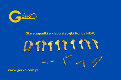 Uszkodzone zapadki wkładu stacyjki do auta Honda HR-V II