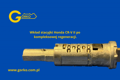 Bębenek wkładu stacyjki Honda CR-V II po naprawie