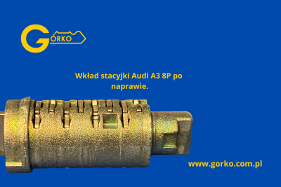 bębenek wkładu stacyjki po naprawie