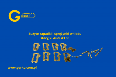 stare zapadki bębenka wkładu stacyjki 