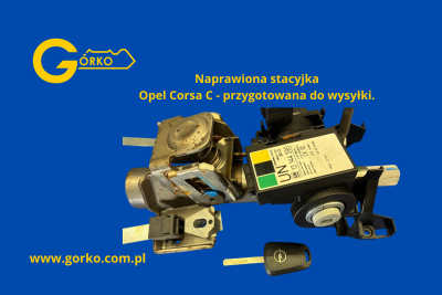 odblokowanie i naprawa uszkodzonej stacyjki opel corsa c