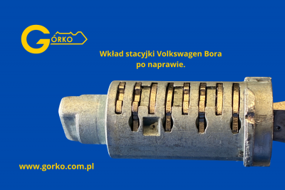 bębenek wkładu stacyjki Volkswagen Bora 2005 po regeneracji w naszym serwisie