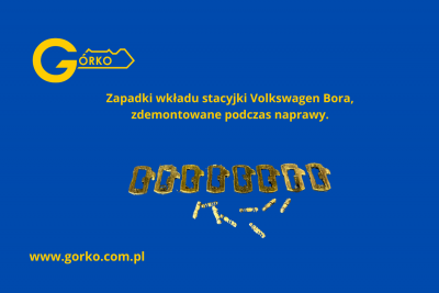 stare zapadki i sprężynki wkładu stacyjki Volkswagen Bora 2005 