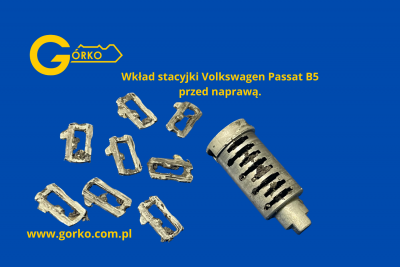 Zablokowana stacyjka do auta Passat B5 przesłana przez klienta z Braniewa