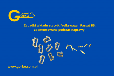 uszkodzona stacyjka do auta Passat B5 przesłana przez klienta z Braniewa do naprawy