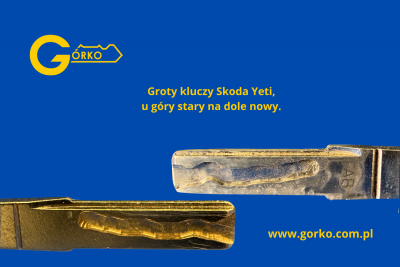 Groty kluczy Skody Yeti 