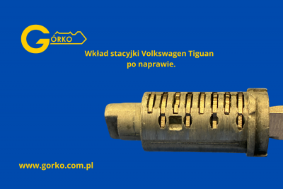 wkład stacyjki Volkswagen Tiguan po naprawie