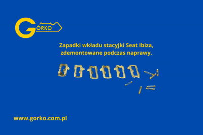Zapadki wkładu stacyjki Seat Ibiza