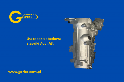 Uszkodzone kopyto stacyjki Audi A3 Sportback 2010 